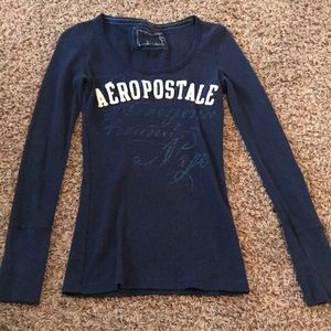 Aeropostale long sleeve navy blue